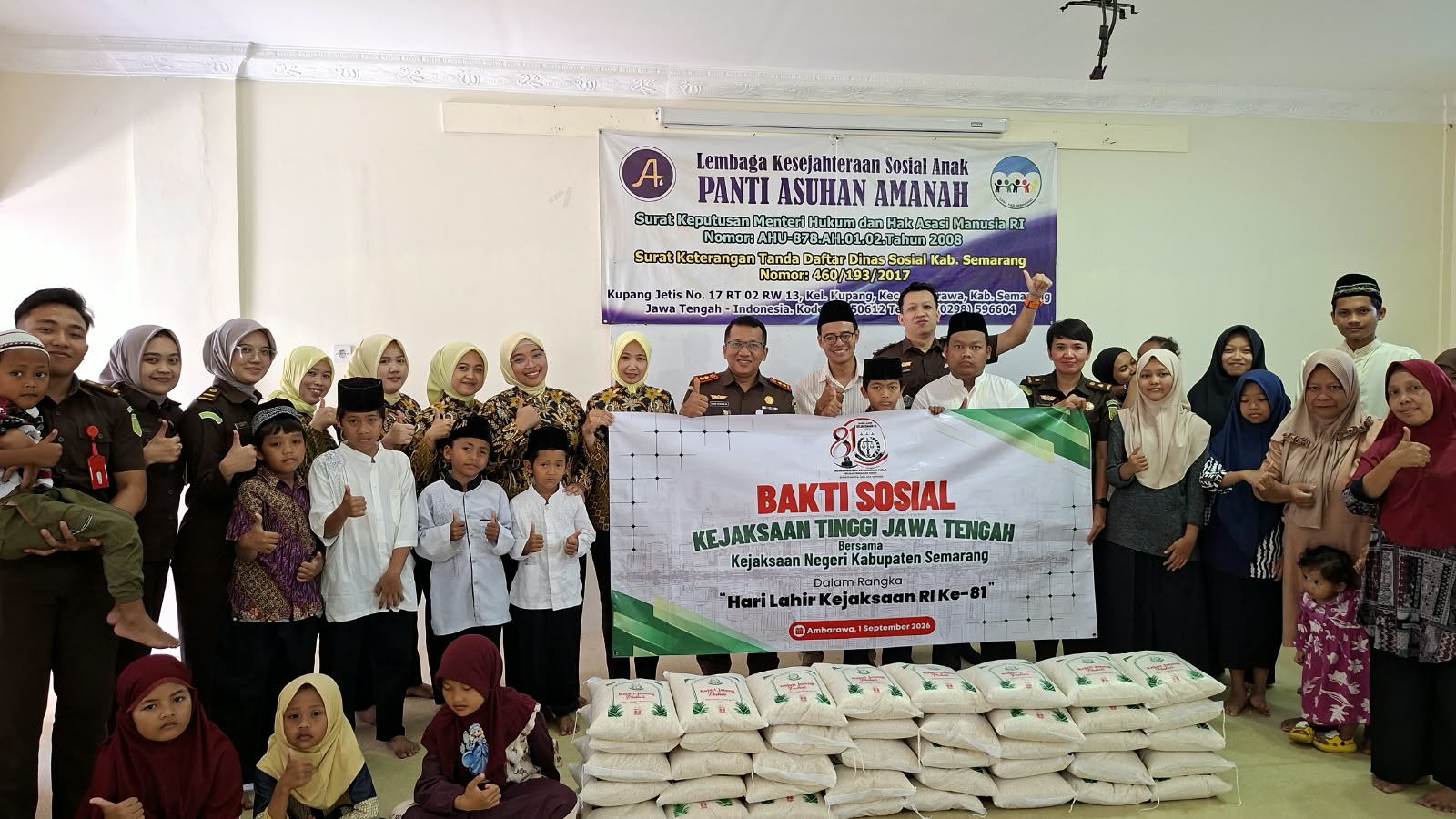 Kajari Dohar Nainggolan Turun Langsung Salurkan Bantuan Beras, Wujud Nyata Kepedulian Kejaksaan kepada Masyarakat